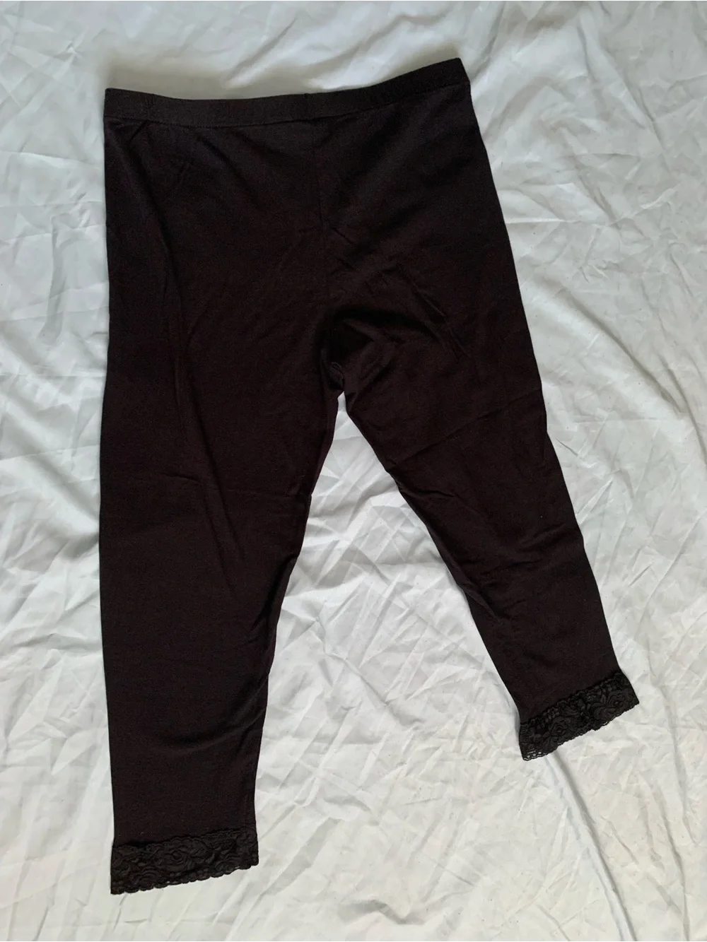 Apt. 9 Black Girls' Lace-Hem Leggings